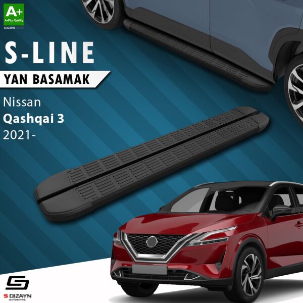 Nissan Qashqai 3 S-Line Siyah Yan Basamak 173 Cm 2021 Üzeri A+ Kalite