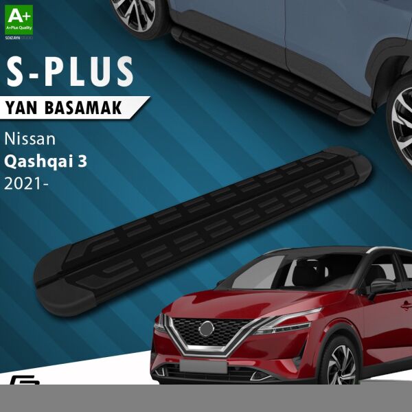 Nissan Qashqai 3 S-Plus Siyah Yan Basamak 173 Cm 2021 Üzeri A+ Kalite