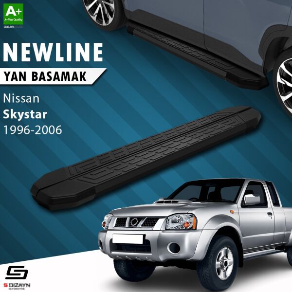 Nissan Skystar Pick-Up NewLine Siyah Yan Basamak 193 Cm 1996-2006 A+ Kalite
