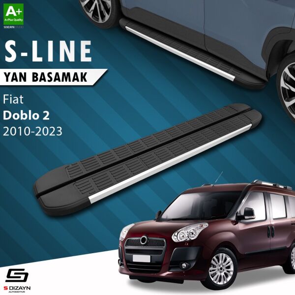 Fiat Doblo 2 Uzun Şase S-Line Aluminyum Yan Basamak 223 Cm 2010-2023 A+ Kalite