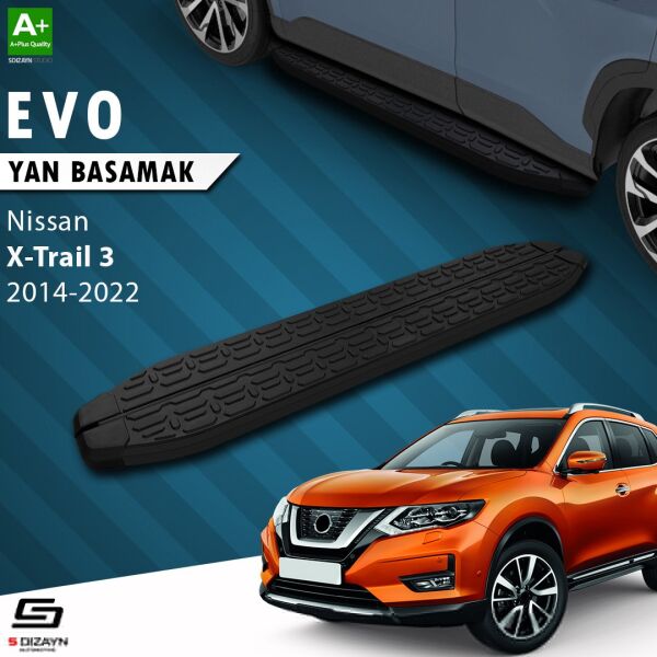 Nissan X-Trail T32 Evo Siyah Yan Basamak 183 Cm 2014-2022 A+ Kalite