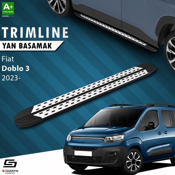 Fiat Doblo 3 Uzun Şase TrimLine Gri Yan Basamak 220 Cm 2023 Üzeri