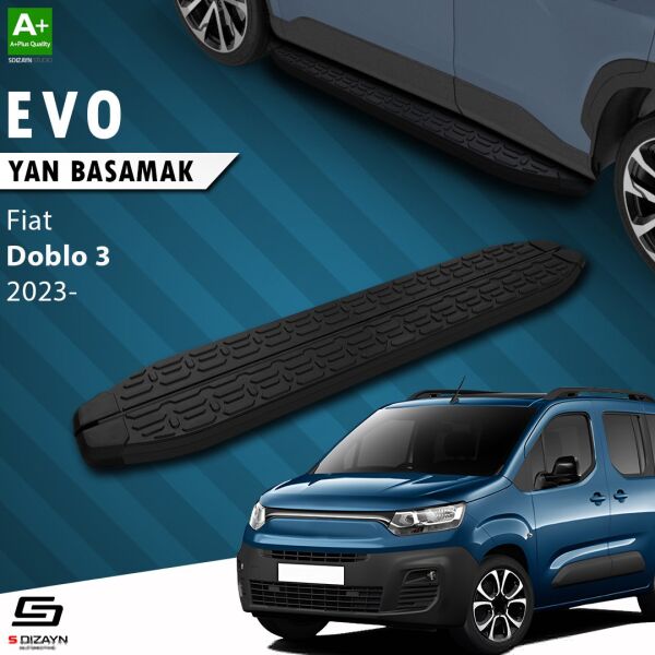 Fiat Doblo 3 Evo Siyah Yan Basamak 203 Cm 2023 Üzeri A+ Kalite