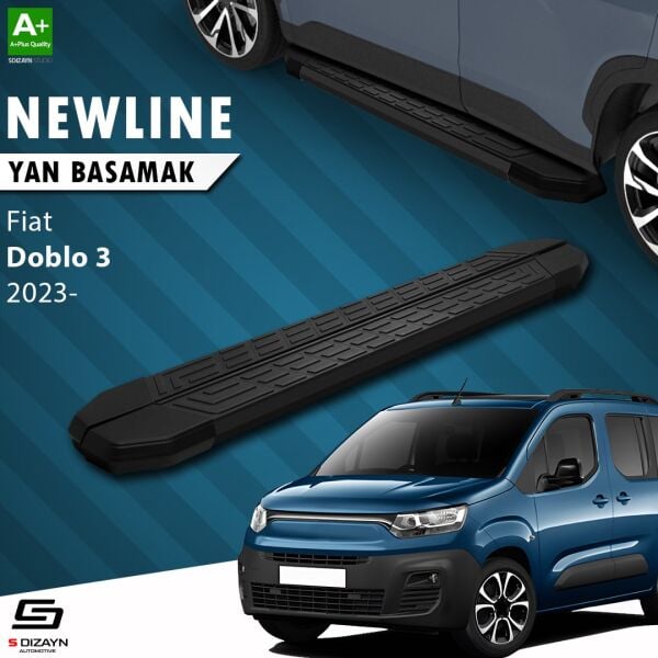 Fiat Doblo 3 NewLine Siyah Yan Basamak 203 Cm 2023 Üzeri A+ Kalite