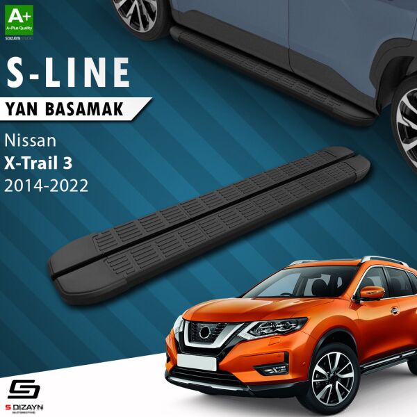Nissan X-Trail T32 S-Line Siyah Yan Basamak 183 Cm 2014-2022 A+ Kalite