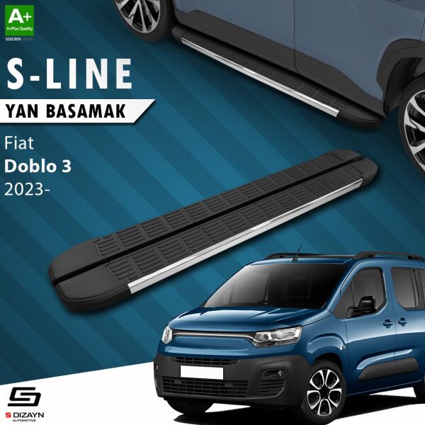 Fiat Doblo 3 S-Line Krom Yan Basamak 203 Cm 2023 Üzeri A+ Kalite