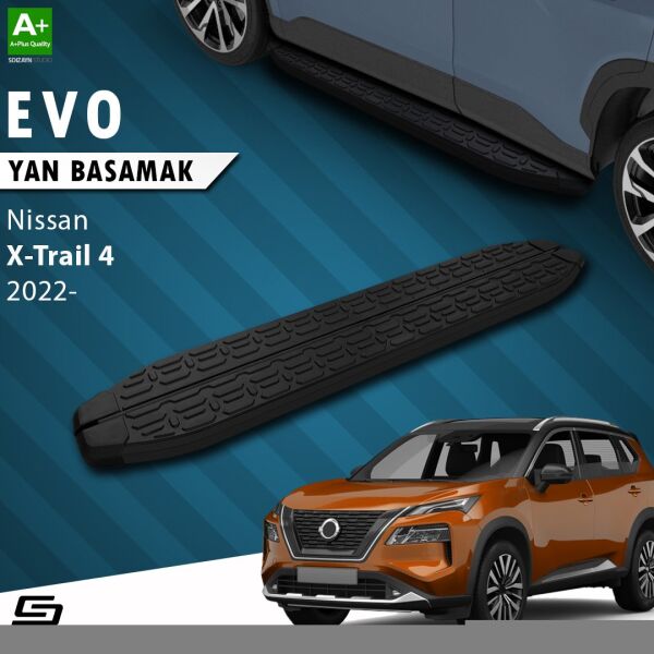 Nissan X-Trail T33 Evo Siyah Yan Basamak 183 Cm 2022 Üzeri A+ Kalite