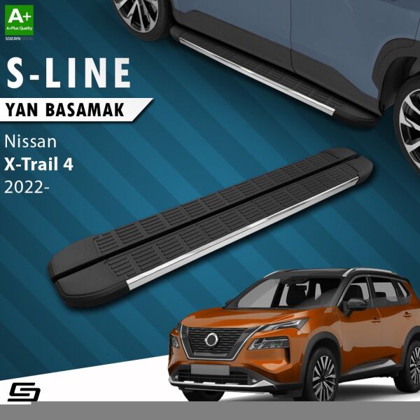 Nissan X-Trail T33 S-Line Krom Yan Basamak 183 Cm 2022 Üzeri A+ Kalite