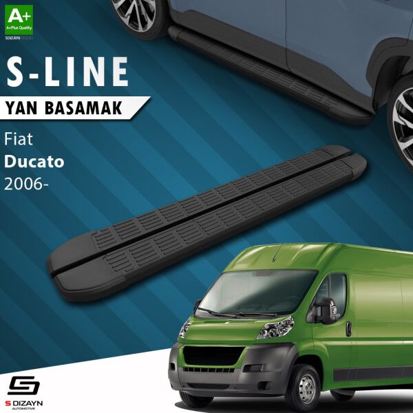 Fiat Ducato 3 Kısa Şase S-Line Siyah Yan Basamak 203 Cm 2006 Üzeri A+ Kalite