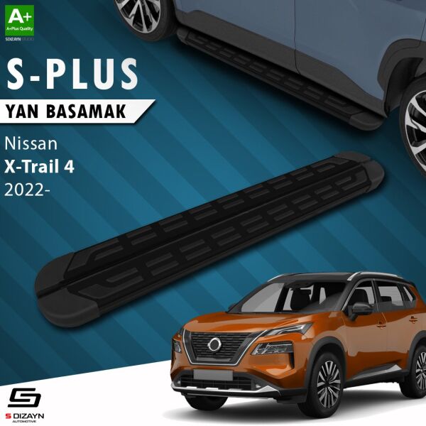 Nissan X-Trail T33 S-Plus Siyah Yan Basamak 183 Cm 2022 Üzeri A+ Kalite