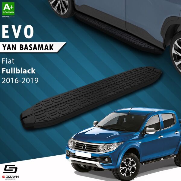 Fiat Fullback Evo Siyah Yan Basamak 193 Cm 2016-2019 A+ Kalite