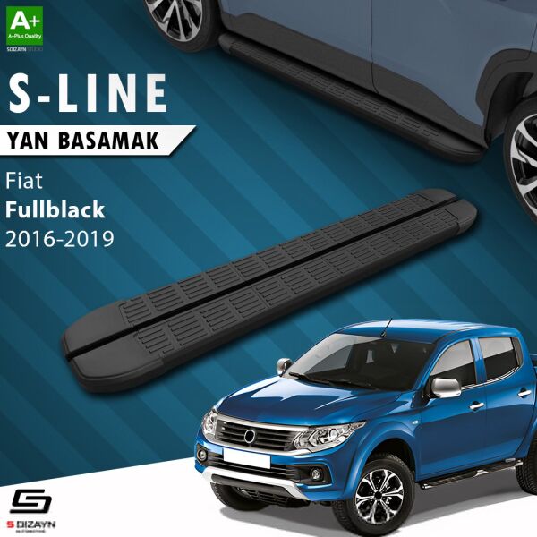 Fiat Fullback S-Line Siyah Yan Basamak 193 Cm 2016-2019 A+ Kalite