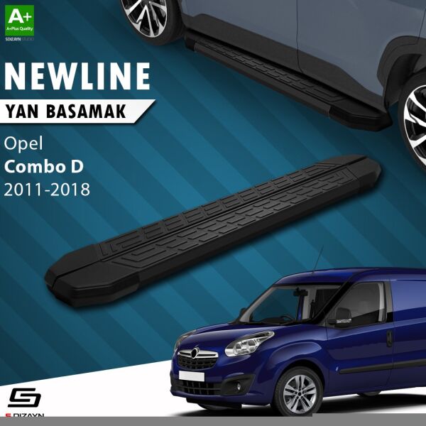 Opel Combo D NewLine Siyah Yan Basamak 193 Cm 2011-2018 A+ Kalite