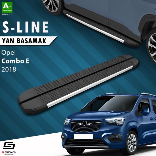 Opel Combo E Uzun Şase S-Line Aluminyum Yan Basamak 213 Cm 2018 Üzeri A+ Kalite