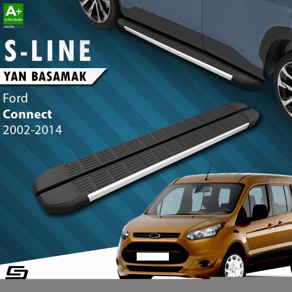 Ford Connect Uzun Şase S-Line Aluminyum Yan Basamak 203 Cm 2002-2014 A+ Kalite