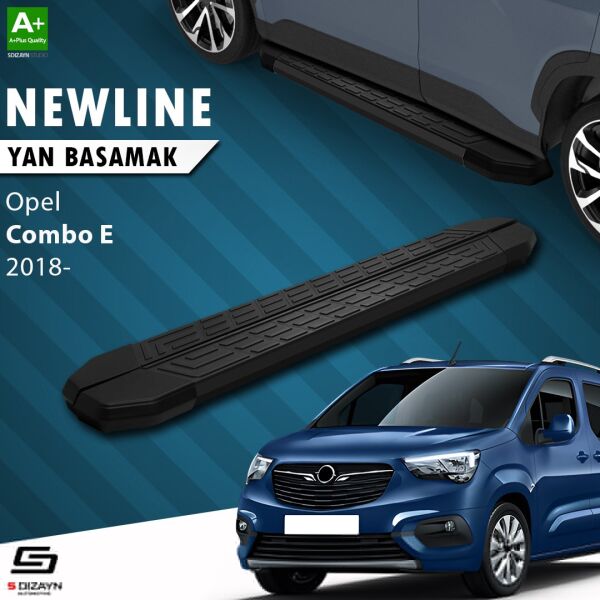 Opel Combo E NewLine Siyah Yan Basamak 203 Cm 2018 Üzeri A+ Kalite