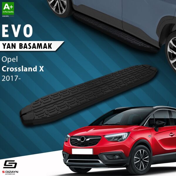 Opel Crossland X Evo Siyah Yan Basamak 173 Cm 2017 Üzeri A+ Kalite