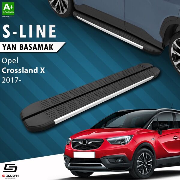 Opel Crossland X S-Line Aluminyum Yan Basamak 173 Cm 2017 Üzeri A+ Kalite