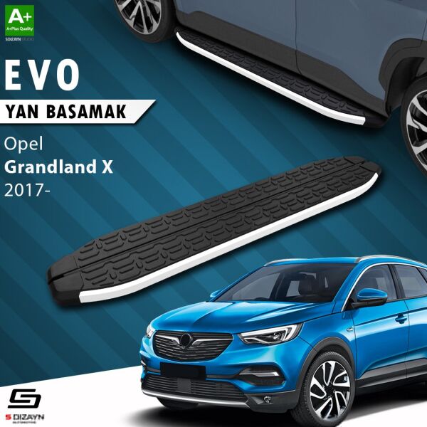 Opel Grandland X Evo Aluminyum Yan Basamak 183 Cm 2017-2024 A+ Kalite