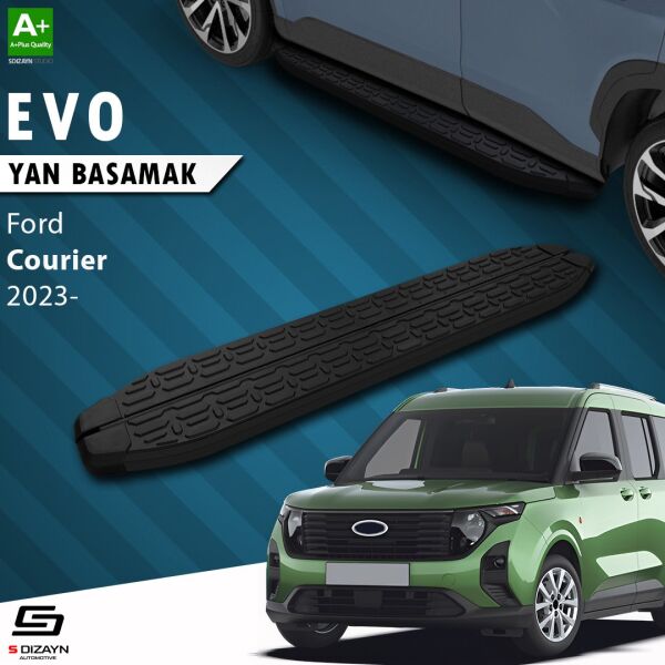 Ford Courier 2 Evo Siyah Yan Basamak 183 Cm 2023 Üzeri A+ Kalite
