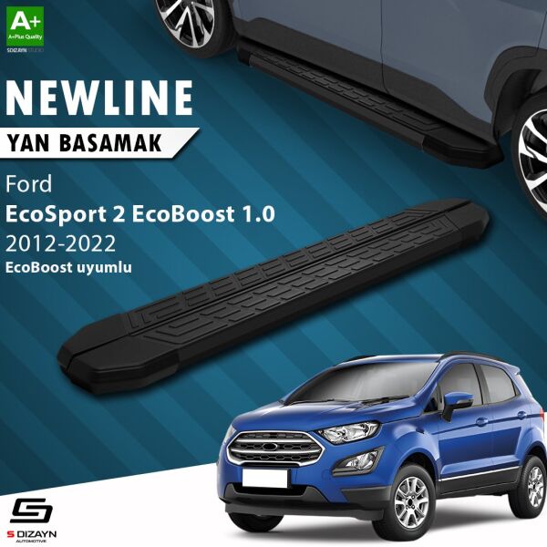 Ford EcoSport 2 EcoBoost 1.0 NewLine Siyah Yan Basamak 173 Cm 2012-2022 A+ Kalite