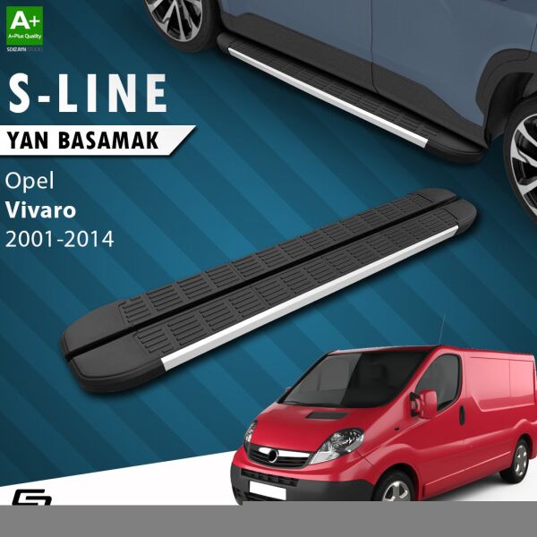 Opel Vivaro A Uzun Şase S-Line Aluminyum Yan Basamak 263 Cm 2001-2014 A+ Kalite