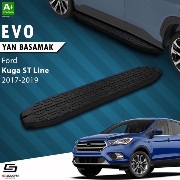 Ford Kuga 2 ST-Line Evo Siyah Yan Basamak 183 Cm 2017-2019 A+ Kalite