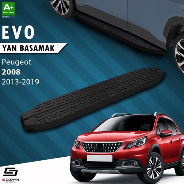 Peugeot 2008 Evo Siyah Yan Basamak 173 Cm 2013-2019 A+ Kalite
