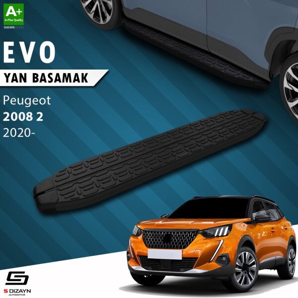 Peugeot 2008 2 Evo Siyah Yan Basamak 183 Cm 2020 Üzeri A+ Kalite