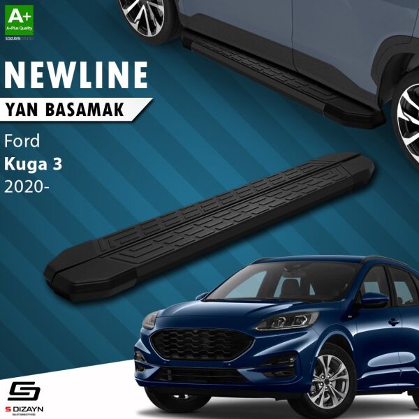 Ford Kuga 3 NewLine Siyah Yan Basamak 183 Cm 2020 Üzeri A+ Kalite