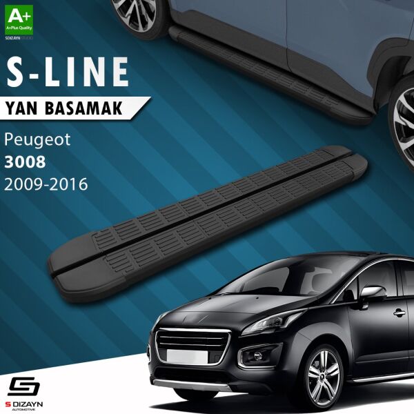 Peugeot 3008 S-Line Siyah Yan Basamak 183 Cm 2009-2016 A+ Kalite