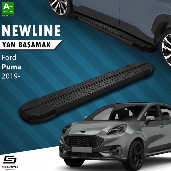 Ford Puma NewLine Siyah Yan Basamak 173 Cm 2019 Üzeri A+ Kalite
