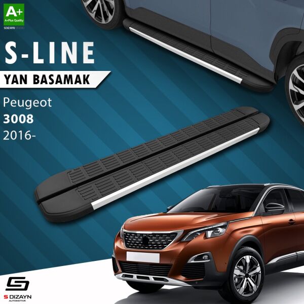 Peugeot 3008 2 S-Line Aluminyum Yan Basamak 183 Cm 2016-2023 A+ Kalite