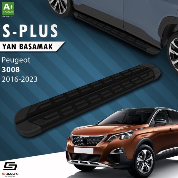 Peugeot 3008 2 S-Plus Siyah Yan Basamak 183 Cm 2016-2023 A+ Kalite