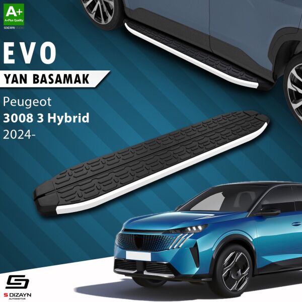 Peugeot 3008 3 Hybrid Evo Aluminyum Yan Basamak 183 Cm 2024 Üzeri A+ Kalite