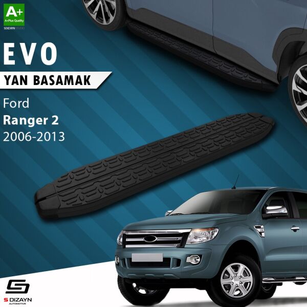 Ford Ranger 2 Evo Siyah Yan Basamak 193 Cm 2006-2013 A+ Kalite