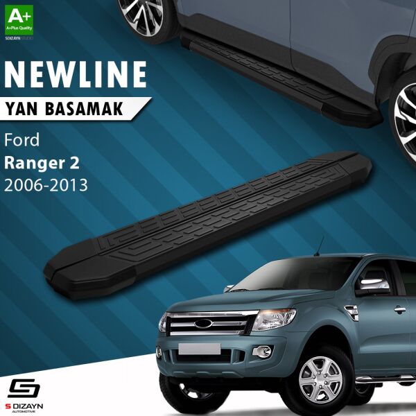 Ford Ranger 2 NewLine Siyah Yan Basamak 193 Cm 2006-2013 A+ Kalite