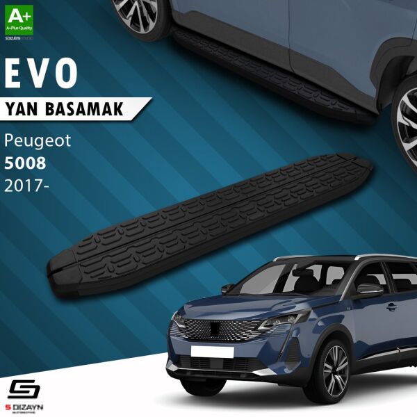 Peugeot 5008 2 Evo Siyah Yan Basamak 203 Cm 2017-2023 A+ Kalite