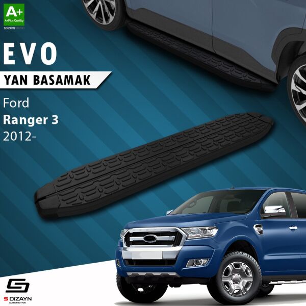 Ford Ranger 3 Evo Siyah Yan Basamak 203 Cm 2012-2022 A+ Kalite