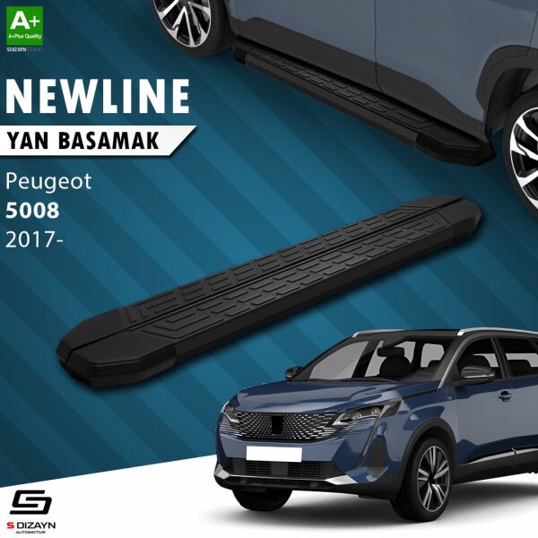 Peugeot 5008 2 NewLine Siyah Yan Basamak 203 Cm 2017-2023 A+ Kalite