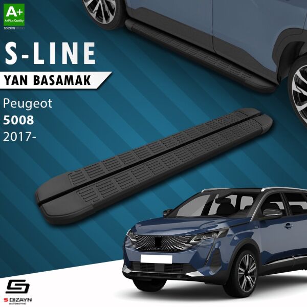 Peugeot 5008 2 S-Line Siyah Yan Basamak 203 Cm 2017-2023 A+ Kalite