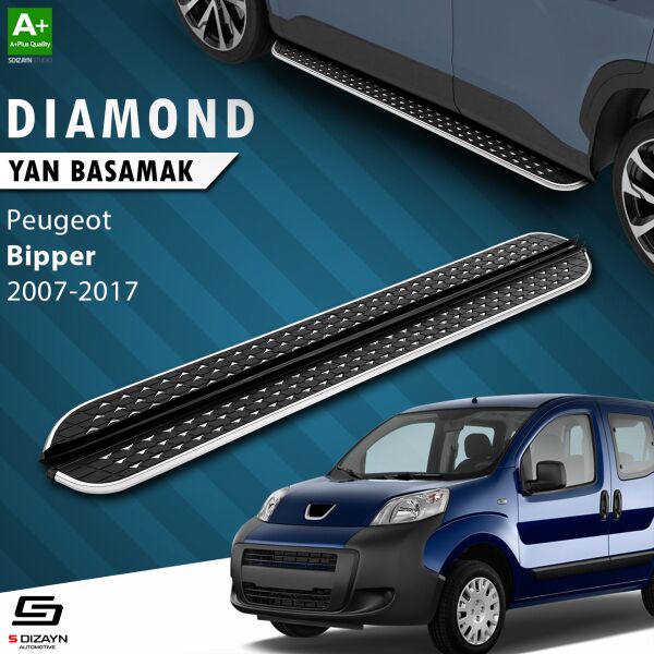 Peugeot Bipper Diamond Krom Yan Basamak 173 Cm 2007-2017 A+ Kalite