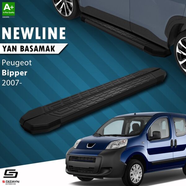 Peugeot Bipper NewLine Siyah Yan Basamak 173 Cm 2007-2017 A+ Kalite