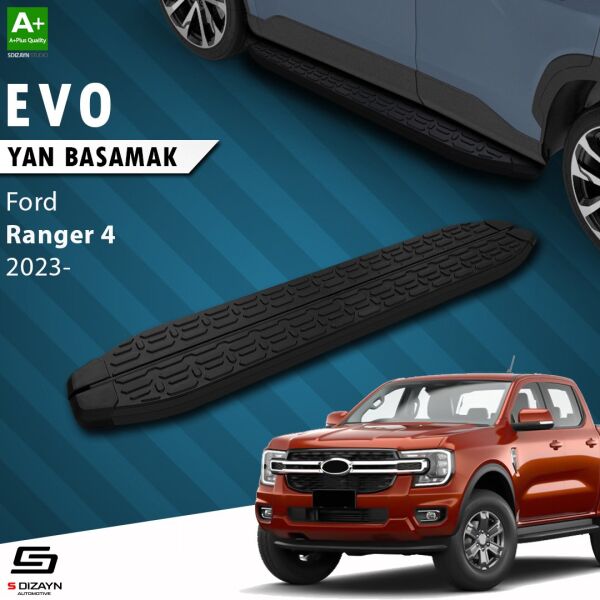 Ford Ranger 4 Evo Siyah Yan Basamak 203 Cm 2023 Üzeri A+ Kalite