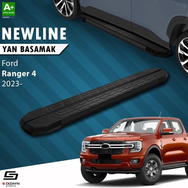 Ford Ranger 4 NewLine Siyah Yan Basamak 203 Cm 2023 Üzeri A+ Kalite