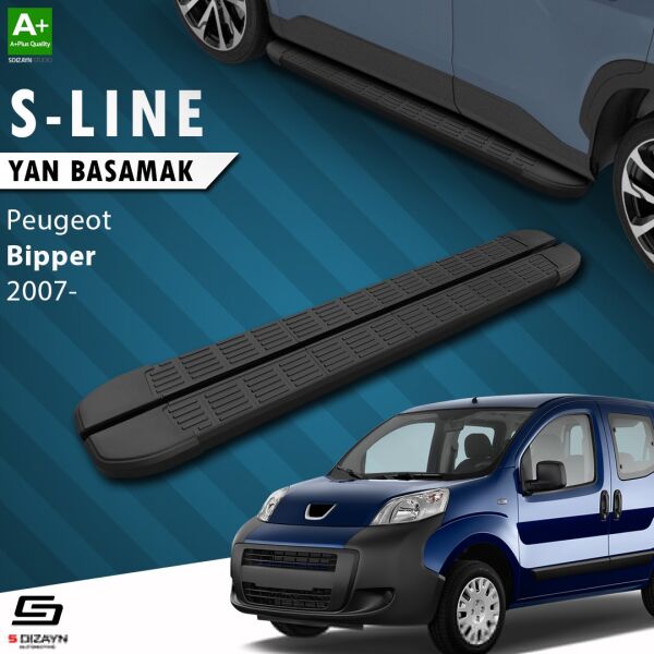 Peugeot Bipper S-Line Siyah Yan Basamak 173 Cm 2007-2017 A+ Kalite