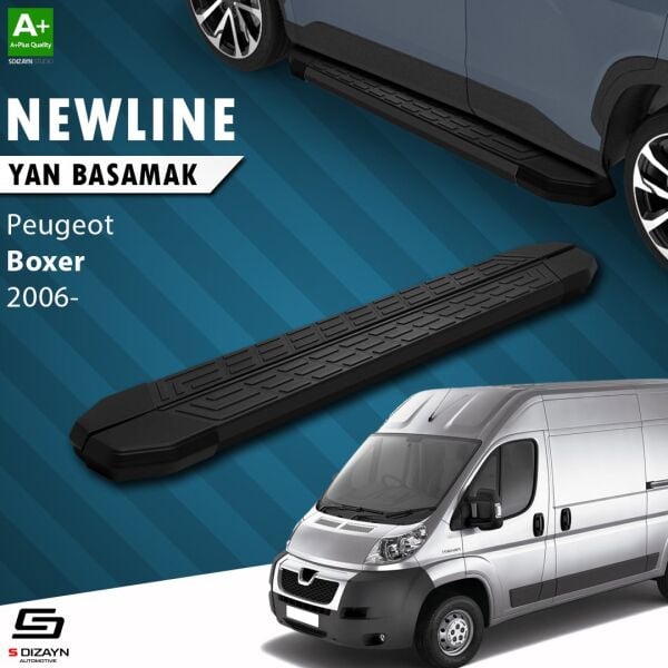 Peugeot Boxer 3 Orta Şase NewLine Siyah Yan Basamak 253 Cm 2006 Üzeri A+ Kalite