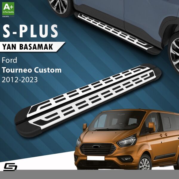 Ford Tourneo Custom Kısa Şase S-Plus Gri Yan Basamak 203 Cm 2012-2023 A+ Kalite