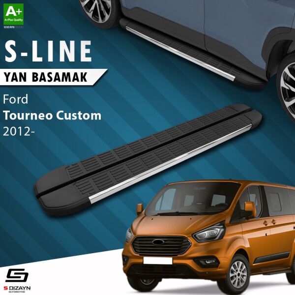Ford Tourneo Custom Uzun Şase S-Line Krom Yan Basamak 243 Cm 2012-2023 A+ Kalite