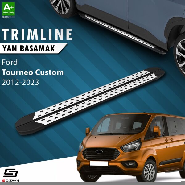 Ford Tourneo Custom Uzun Şase TrimLine Gri Yan Basamak 246 Cm 2012-2023 A+ Kalite
